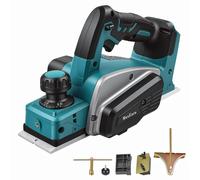 Rabot électrique sans fil, diamètre 82 mm, compatible avec les batteries Makita 18 V, profondeur de rabotage réglable de 0 à 2 mm