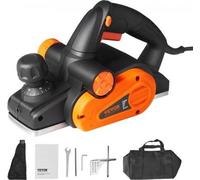 Rabot électrique VEVOR 710 W Rabot manuel électrique 16500 tr/min Raboteuse manuelle largeur de rabotage 82,55 mm Raboteuse électrique profondeur de coupe 2 mm y compris guide parallèle