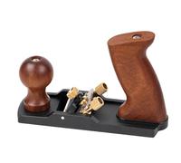 Rabot manuel compact avec base en alliage pour l ' aplatissement du | Boule et poignées arrière profilées, profondeur de coupe réglable, bordures de coupe et de chanfreinage sur