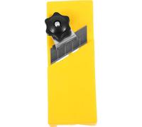 Rabot Manuel pour Bois, Affleureuse de Chants ABS Jaune Portable | Outil de Menuiserie Robuste, Finition Nette des Bords, Usage Précis sur Panneaux et Angles