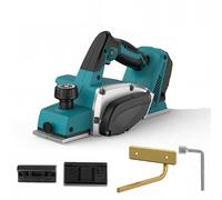 Rabot sans fil avec largeur de rabot de 82 mm pour Makita 18 V (sans | 15 000 tr/min, 500 W, rabot électrique sans balais, profondeur de rabot réglable de 2 mm, pour travail du bois, meubles