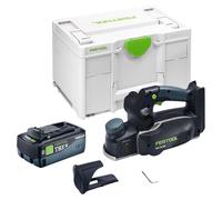 Rabot sans fil Festool HLC 82 EB-Basic 18 V 82 mm sans balais + 1 batterie 8,0 Ah + Systainer - sans chargeur