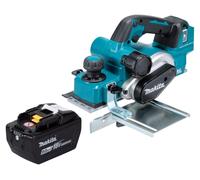Rabot sans fil Makita DKP 181 Z 18 V 82 mm sans balais + 1 batterie 9,0 Ah - sans chargeur