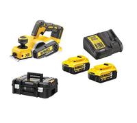 Rabot XR 18V (2x5AH) en coffret T-STAK - Dewalt - DCP580P2