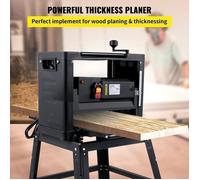 Raboteuse à Bois 330 mm, 2000 W 8000 tr/min, avec Support Table Pliable Poignée pour Raboter Lisser Bois Rugueux