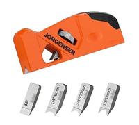 JORGENSEN Raboteuse à Chanfreiner avec Lame à 45 Degrés+3/5/6mm, Rabot d'Angle de Menuiserie pour le Travail du Bois, Rabot Manuel pour Menuisiers, Ébénistes, Travailleurs du Bois