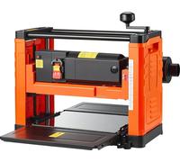 Raboteuse à épaisseur, deux lames, table de travail de 330 mm de large Raboteuse d'établi électrique, moteur puissant de 1800 W à 23500 tr/min, double rouleaux, protection contre les surcharges, vites