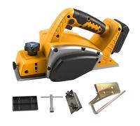 Raboteuse à main sans fil pour batterie Dewalt 18 V 20 V, rabot électrique sans balais 15 000 tr/min, largeur de coupe de 82 mm, profondeur de coupe de 0 à 2 mm, rabot électrique pour le travail du