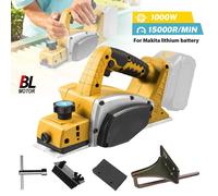 Raboteuse électrique sans fil 1000W moteur sans balais compatible batterie Dewalt 20V largeur 82mm pour bois massif