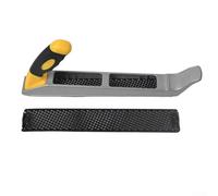 Raboteuse manuelle en acier inoxydable pour travail du bois, râpe antidérapante avec vis moletée pour couper les bords, 140 x 40 mm (B)