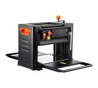 Raboteuse puissance 2000W - 3 couteaux de rabotage - 23500tr/min - 33cm de largeur de rabotage - 15cm de largeur de coupe max. Epaisseur de coupe - Raboteuse de table 52,5x69,6x48cm - Parfait pour le