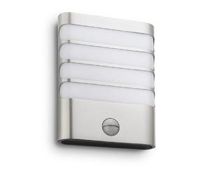 Raccoon wall lantern LED inox 1x4W SELV with PIR
