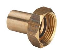 Raccord 1 pièce bronze mâle cuivre Ø 22 écrou Ø 20/27 VIEGA