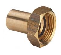 Raccord 2 pièces bronze mâle cuivre Ø 22 écrou Ø 6/20 VIEGA