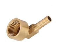 Raccord à ailettes en Laiton Filetage Femelle Coude à 90 degrés Tuyau coudé en Laiton Adaptateur raccord d'articulation Raccord G1 / 2 Air/Eau / / Gaz inertes(8mm)