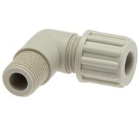 Raccord à compression coude 6x4mm & G1/8'' PA avec filetage mâle 10 bar [5 Pièces].