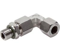 Raccord à compression coude en acier inoxydable 18L et M22x1.5 avec filetage mâle 315 bar Reglable ISO 8434-1