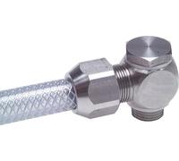 Raccord à compression coude en acier inoxydable 20x13mm & G3/4'' avec filetage mâle 10 bar PTFE