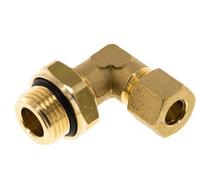 Raccord à compression coude en laiton 10mm & G1/2'' avec filets mâles 95 bar NBR Reglable DIN EN 1254-2