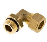 Raccord à compression coude en laiton 18mm & G3/4'' avec filets mâles 67 bar NBR Reglable DIN EN 1254-2