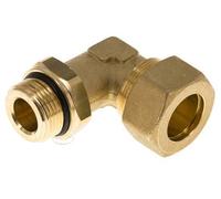 Raccord à compression coude en laiton 22mm & G3/4'' avec filets mâles 54 bar NBR Reglable DIN EN 1254-2
