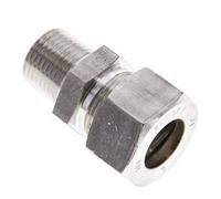 Raccord à compression droit 1/2'' NPT mâle x 18L en acier inoxydable 315 Bar DIN 2353