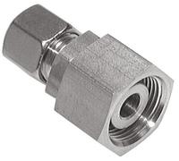 Raccord à compression droit 6L & 8L en acier inoxydable avec pivot 315 bar Joint torique FKM Cône ISO 8434-1