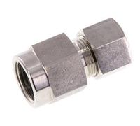 Raccord à compression droit en acier inoxydable 12S & G1/2'' avec filetage femelle pour manomètres 400 bar ISO 8434-1