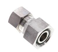 Raccord à compression droit en acier inoxydable 15L & 18L avec pivot 315 bar FKM O-ring Sealing Cone ISO 8434-1