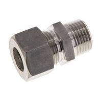 Raccord à compression droit en acier inoxydable 15L & R1/2'' avec filets mâles 315 bar ISO 8434-1