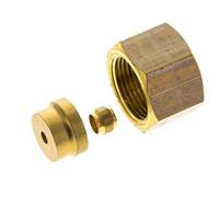 Raccord à compression droit en laiton 6mm DN 1676 bar DIN EN 1254-2
