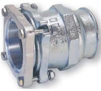 Raccord à compression en fonte malléable GEBO, pour tube en acier, type IF, avec filetage intérieur 3", zingué, 1 pièce.