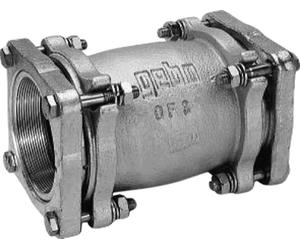 Raccord à compression en fonte malléable GEBO, pour tube en acier, type OF, 3", galvanisé, 1 pièce.