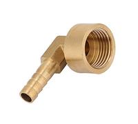 Raccord à compression en laiton G1/2 coude 90 degrés filetage femelle haute résistance pour eau chaude air gaz adapté systèmes chauffage central et industriels