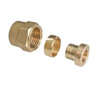 Raccord écrou tournant PER à compression 16mm x 15/21 - 1/2" Fixoconnect