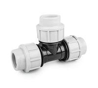 Raccord à compression Té égal PN16 pour tube PE 32 mm
