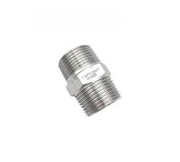 Raccord à mamelon hexagonal mâle à mâle 1" BSPT | Adaptateur de raccord de tuyau en acier inoxydable 304, connexion(1 BSPP)