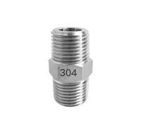 Raccord à mamelon hexagonal mâle à mâle NPT 1/8" | Adaptateur de raccord de tuyau en acier inoxydable 304, connexion(Sus 304,1L8 NPT MALE_1L2 NPT MALE)