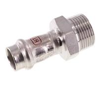 Raccord à sertir - 15mm Femelle & R 3/4'' Mâle - Acier inoxydable