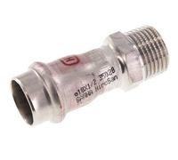Raccord à sertir - 18mm Femelle & R 1/2'' Mâle - Acier inoxydable