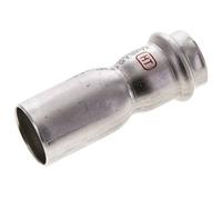 Raccord à sertir - 22mm Femelle & 28mm Mâle - Acier inoxydable