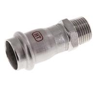 Raccord à sertir - 22mm Femelle & R 1/2'' Mâle - Acier inoxydable