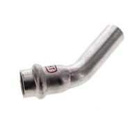 Raccord à sertir coude 45deg - 15mm Femelle & 15mm Mâle - Acier inoxydable