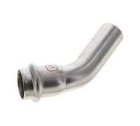 Raccord à sertir coude 45deg - 22mm Femelle & 22mm Mâle - Acier inoxydable