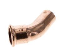 Raccord à sertir coude 45deg - 28mm Femelle & 28mm Mâle - Alliage de cuivre