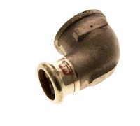 Raccord à sertir coude 90deg - 22mm Femelle & Rp 1'' Femelle - Alliage de cuivre