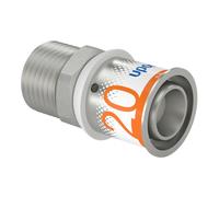 raccord à sertir - filetage mâle - s-press plus - 20 vers 1/2 - uponor 1070504