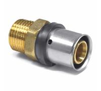 Raccord à Sertir Multicouche 26mm x 3/4'', Laiton, DVGW