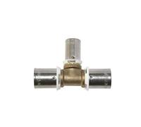 SOMATHERM FOR YOU, Té réduit à sertir PER Ø20-Ø16-Ø20, compatible avec profils mâchoire H, U, RF Installation rapide, résistant à la corrosion, pression max 10 bars, norme NF