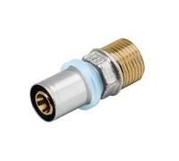 Raccord à sertir pour tube multicouche Ø16 filetage mâle 20x27 RBM